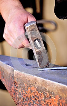 Blacksmith Working Closeup