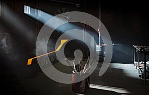 Blacksmith workshop interior