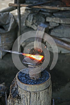 Blacksmiths forging tools