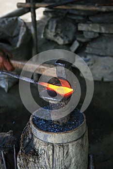 Blacksmiths forging tools