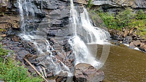 Blackwater Falls State Park in the Allegheny Mountains in West Virginia.