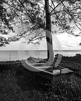 Blackwhite photos panorama of bintan island wonderful indonesia