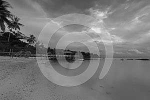 Blackwhite photos panorama of bintan island wonderful indonesia