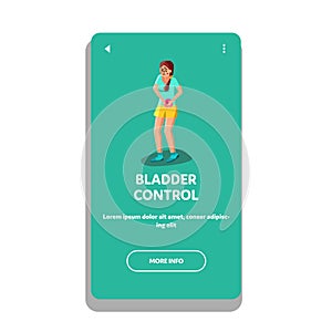 Bladder Control And Abstinence Urination Vector