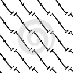 Blade razor pattern seamless vector