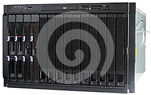 Blade server on white