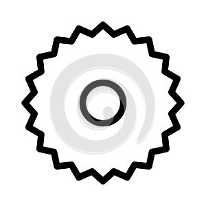 Blade thin line vector  icon