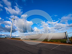 Blade of the Wind Power Station in Alinta Walkaway wind farm