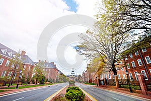 Bladen st, Annapolis towards Maryland State House