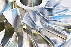 Blades of metal impeller