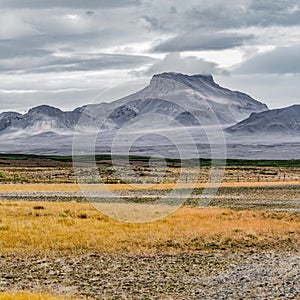 Blafell volcanic mountain, Iceland