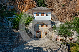 Blagaj Tekke - Historic Sufi monastery built on the cliffs by th photo