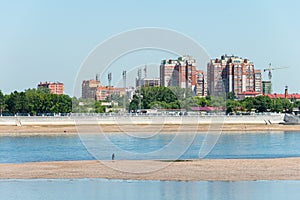 Blagoveshchensk city of Russia view from Heihe city of China.