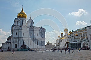 Blagoveshchensky Sobor The Cathedral of the Annunciation and Arkhangelsky Sobor The Cathedral of the Annunciation Moscow