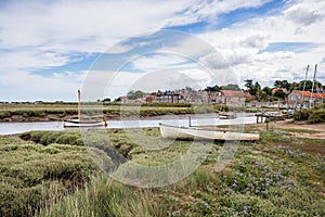 Blakeney under a blue sky