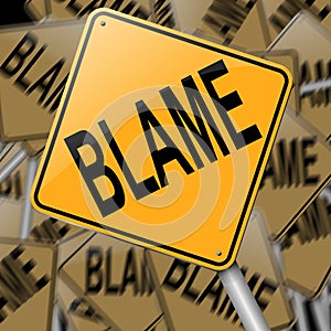 Blame concept.