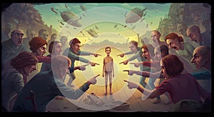 Blame and Silence: A Boy Amid Society's Accusing Voices