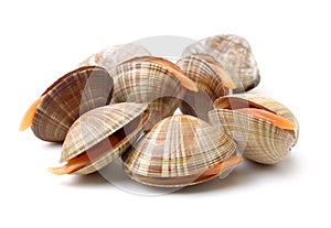 Blanch clams