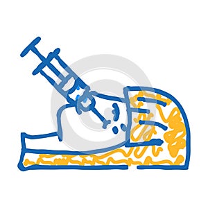 blanching procedure icon doodle illustration photo