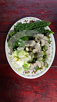 Blanching vegetables