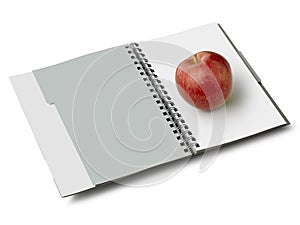 Blanco with apple (clipping path)