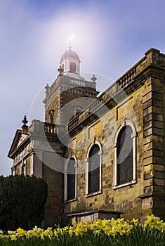 Blandford Forum Church in springtime