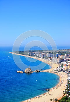 Blanes beach (Costa Brava, Spain)