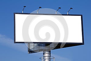 Blank advertisement billboard