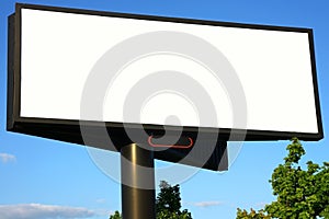 Blank advertisement billboard