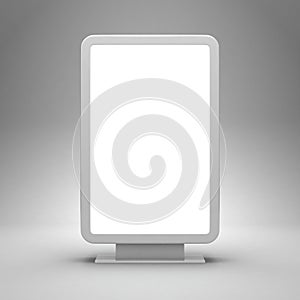 Blank advertising billboard