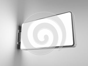 Blank advertising billboard