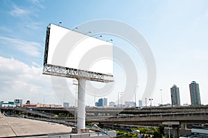 Blank Advertising Billboard.