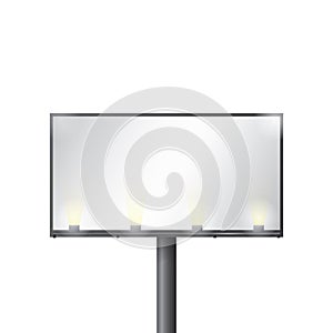 blank advertising billboard. Vector illustration decorative design