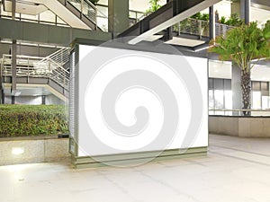 Blank advertising board