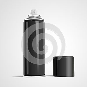 Blank aerosol can