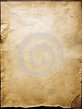 blank aged paper sheet