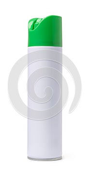 Blank aerosol spray bottle photo