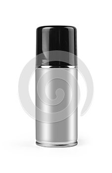 Blank aluminium spray with clipping path.