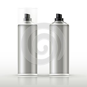 Blank aluminum spray cans