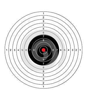 Blank arrow  target  blank gun target paper shooting target blank target background target paper shooting on white background