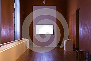 Blank Art Museum Isolated Painting Frame Decoration Indoors Wall