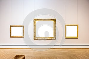 Blank Art Museum Isolated Painting Frame Decoration Indoors Wall