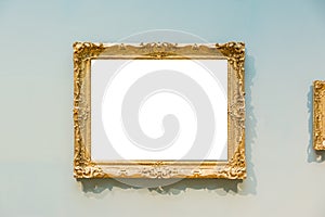 Blank Art Museum Isolated Painting Frame Decoration Indoors Wall