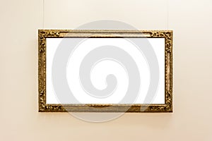 Blank Art Museum Isolated Painting Frame Decoration Indoors Wall