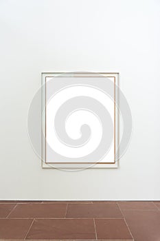 Blank Art Museum Isolated Painting Frame Decoration Indoors Wall