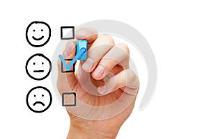 Blank Average Customer Survey Evaluation Form photo