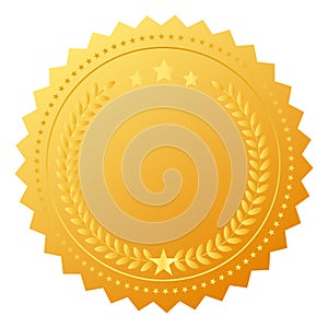 Blank award medal