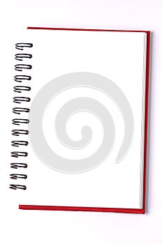 Blank background. paper notebooks isolated