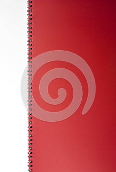 Blank background. paper spiral notebooks isolated on white background