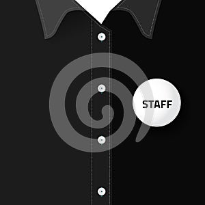 Blank badge for put staff identification